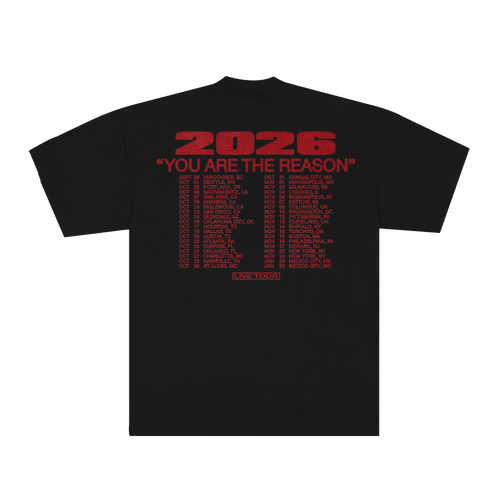 2026 You Are The Reason Dateback Tour Tee - Black