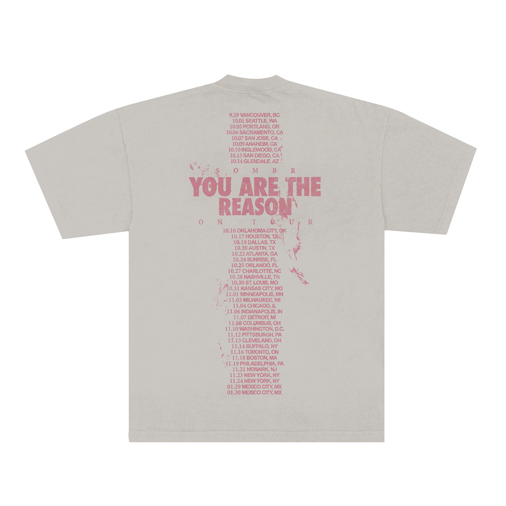 2026 You Are The Reason Dateback Tour Tee - Grey