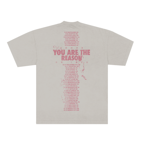 2026 You Are The Reason Dateback Tour Tee - Grey
