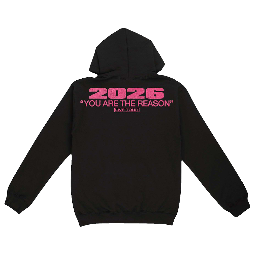 2026 You Are The Reason Tour Hoodie - Black/Pink