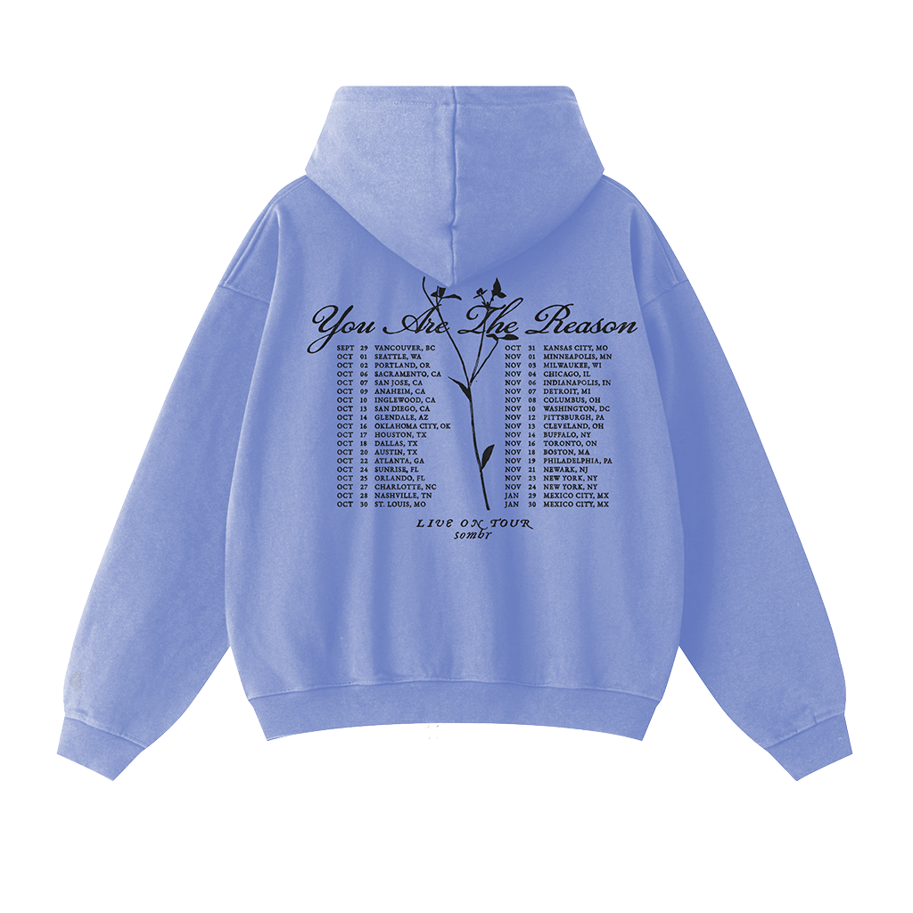 2026 You Are The Reason Dateback Tour Zip-Hoodie