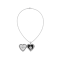 Sombr Loves You Silver Heart Amulet & Necklace